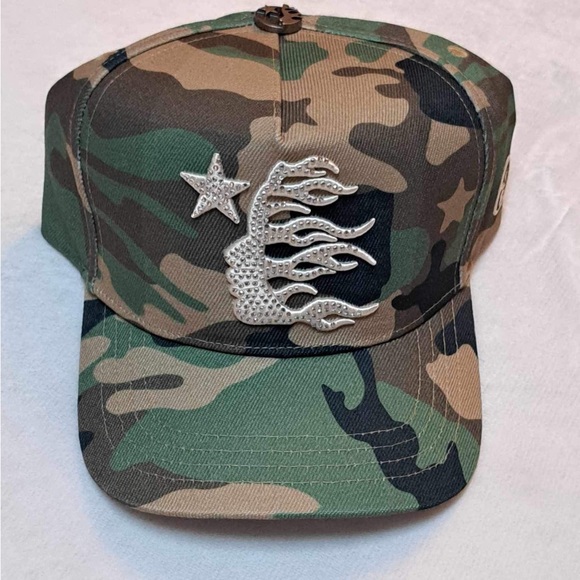 Hellstar Camo Snap-Back Rhinestone Logo - Picture 2 of 11